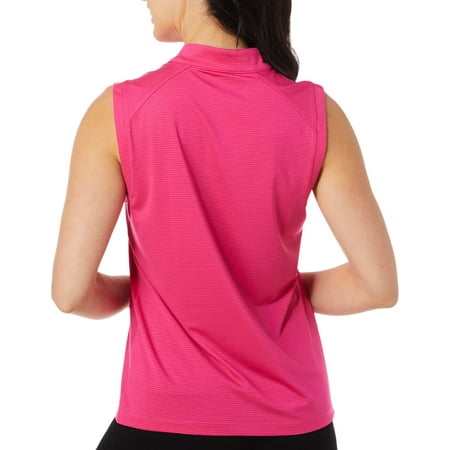 Coral Bay - Coral Bay Golf Womens Solid Sleeveless Polo Shirt - Walmart ...