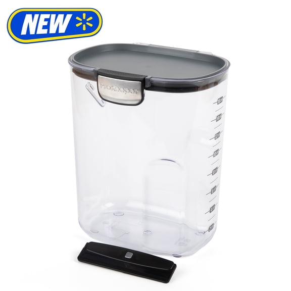 Flour ProKeeper Airtight Flour Storage Container with Magnetic Leveler and Stainless-Steel Latch, 5 lb Capacity, Ideal Use for Pantry Organization and Food Storage