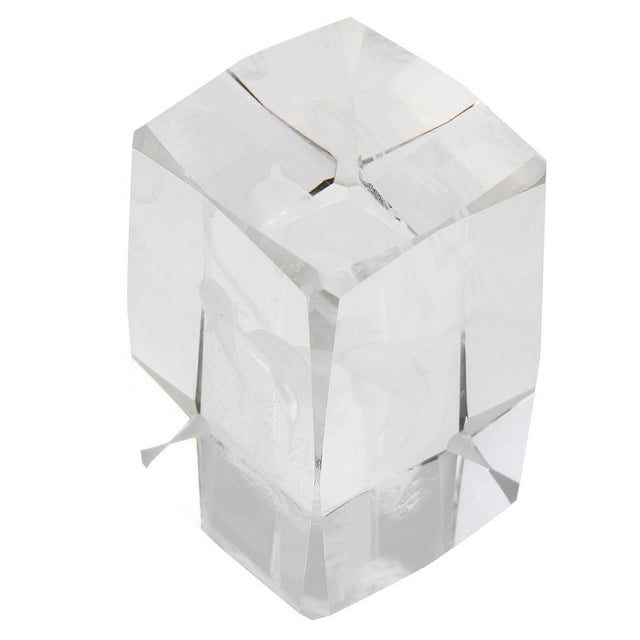 Figurine Decorative Ornaments Desktop Housewarming Gift Transparent 5x5x8cm Simple Artistic Design 1Pack
