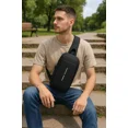 thumbnail image 5 of Soatuto Waterproof Sling Bag for Men Women Crossbody Backpack with USB Charging Port & Headphone Hole, Anti Theft Chest Pack Daypack, Adjustable Shoulder Bag for Travel, Hiking, Running Black, 5 of 6