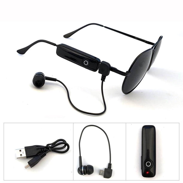 Methold Gafas de sol inteligentes Gafas multifuncionales con Bluetooth Gafas de sol inteligentes con auricular externo Micrófono Llamadas Electrónica
