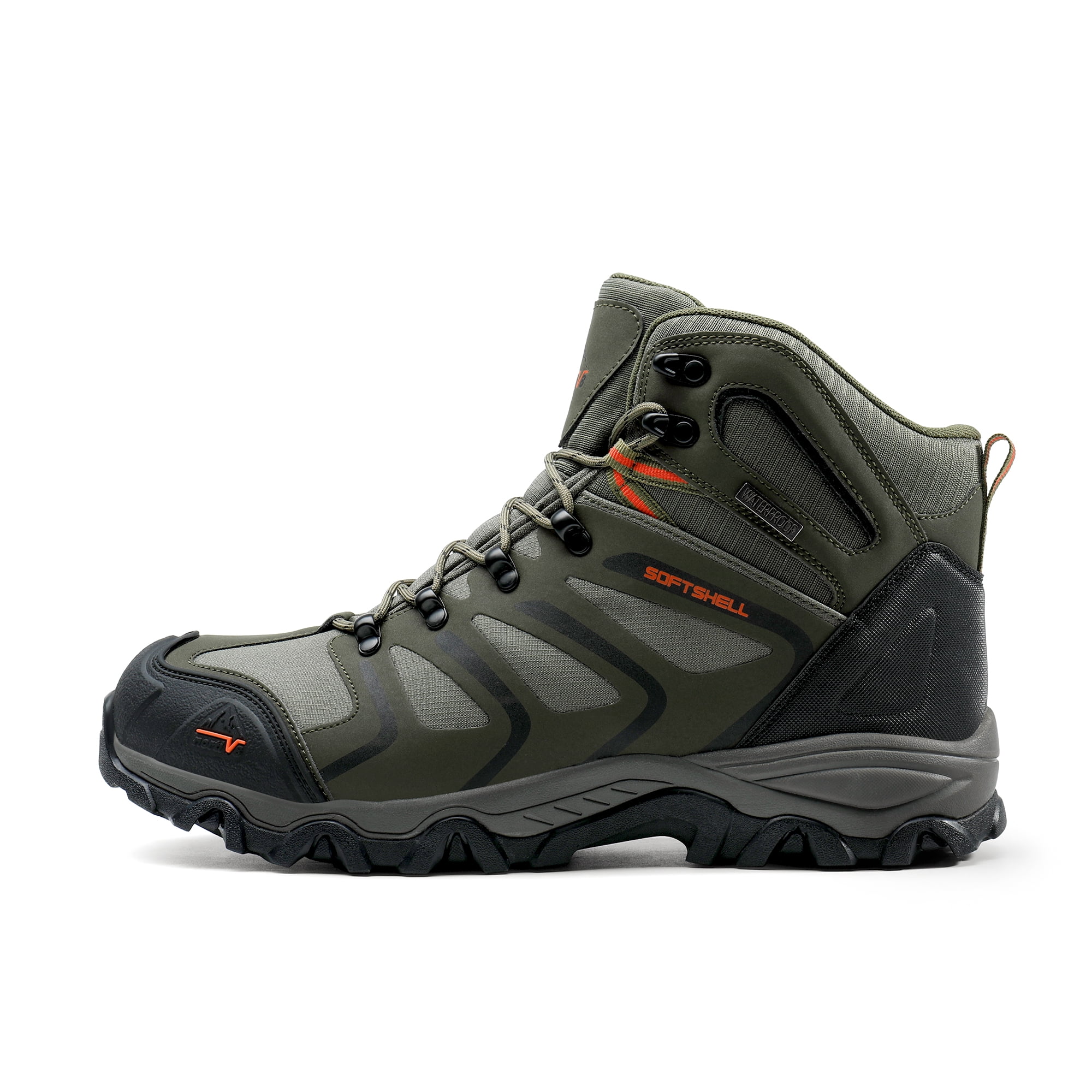 Mens Waterproof Ankle-High Hiking Boots - Lightweight Outdoor Shoes for Trekking Trails
