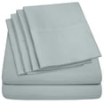 thumbnail image 1 of Juego de sábanas Sweet Home Collection Queen Slate, 6 piezas, 1 of 6