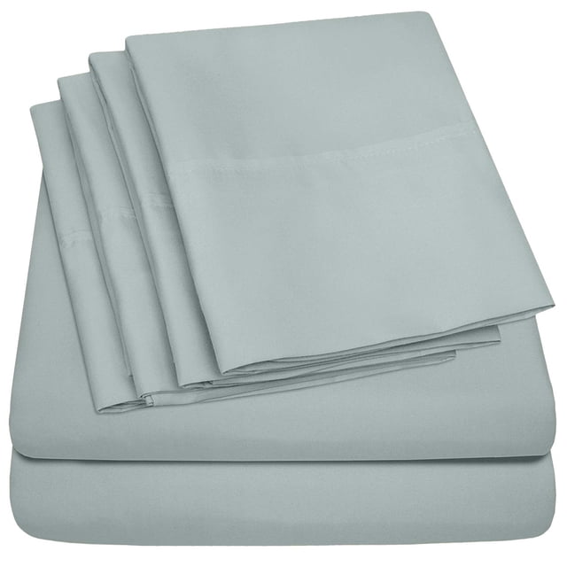 Juego de sábanas Sweet Home Collection Queen Slate, 6 piezas