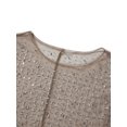 thumbnail image 4 of Kmbangi Robe Longue Ajustée pour Femmes Robe de Cocktail à Manches Longues avec Strass Décontractée d'Été, 4 of 9