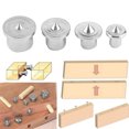 thumbnail image 1 of 4Pcs/Set Dowel Tenon Center Set Woodworking Top Locator Roundwood Punch Wooden Furniture Centering Point, 1 of 8