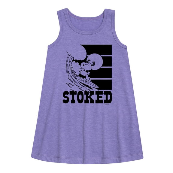 Peanuts - Stoked - Toddler and Youth Girls A-line Dress