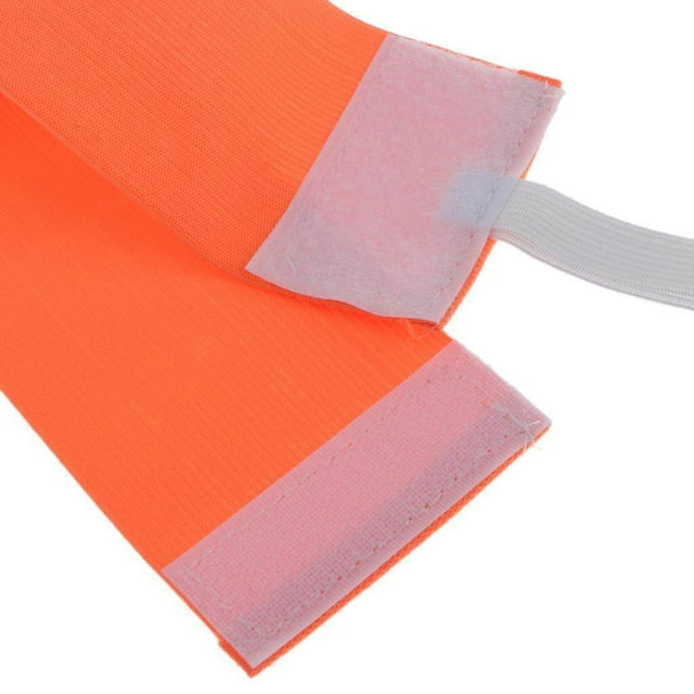 facefd Captain Armband Football Soccer Sports Adjustable Arm Bands Fluorescent Orange