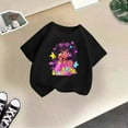 thumbnail image 2 of Hifoo Kid Girls T-Shirts Cute Print Graphic Round Neck Short Sleeve Tee Summer Casual T Shirt Tops Trendy Child Clothing, 2 of 4