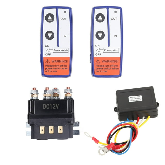 Relé De Solenoide De Cabrestante De 250 A, Contactor De Relé De Cabrestante De 12 V Con Interruptor De Contacto De Relé De Control Remoto Contactor De Relé De Solenoide De Cabrestante Para Vehículos I
