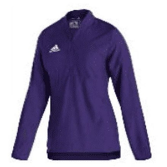 GL7890 Adidas Sideline 21 Long Sleeve 1/4 Zip pullover Purple/White S