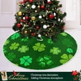 thumbnail image 6 of St. Patrick''s Day Tree Skirt Clover Xmas Tree Skirts Mat for Holiday Party Indoor Outdoor Home Office Decoration, 48 Inch, 6 of 6