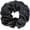 Black, variant on Mulberry Silk Scrunchie for Women, 22 Momme Large Silk Hair Tie for Sleeping, Gentle No Crease Hair Band for Thick Curly Hair, Soft Silk Hair Accessory, Black, 1 count