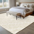 thumbnail image 4 of Spring Floral Area Rugs 8'x10', Washable Small Throw Rugs for Living Room Patio, Vintage Simple Flowers Pattern Beige Indoor Outdoor Rug Non-Slip Low Pile Carpet Runner Reversible Floor Mats, 4 of 8