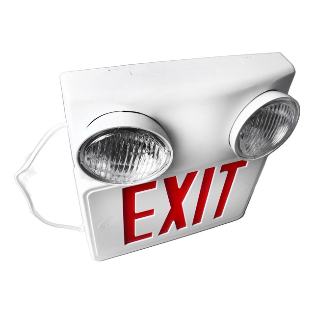 Emergency Exit Sign, LED Exit Light US Plug 85-265V 800mAh Battery Lightweight for Office Building Hotel