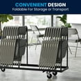 thumbnail image 2 of Flash Furniture HERCULES Series Premium Curved Triple Braced & Double Hinged Gray Fabric Metal Folding Chair, 2 of 13