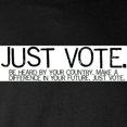 thumbnail image 3 of CafePress - Justvotebanner2.Jpg Long Sleeve T Shirt - Long Sleeve Dark T-Shirt, 3 of 4