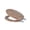Agate, variant on Dream Bath Heavy Duty Round Toilet Seat with non-slip seat and quick-attach easy install hardware, Marbleized Wood Black