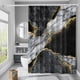 thumbnail image 5 of Cortina de ducha, cortina de baño gruesa con estampado digital geométrico y gancho, cortina de ducha impermeable con patrón divisorio para baño, para decoración de baño, material de, 5 of 7