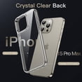 thumbnail image 3 of JETech Case for iPhone 15 Pro Max 6.7-Inch, Non-Yellowing Shockproof Phone Bumper Cover, Anti-Scratch Clear Back (Natural Titanium), 3 of 6