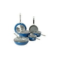 thumbnail image 1 of Sur La Table Gourmet Cuisine 10 Piece Aluminum Cookware Set W/ Glass Lid, Marine, 1 of 6