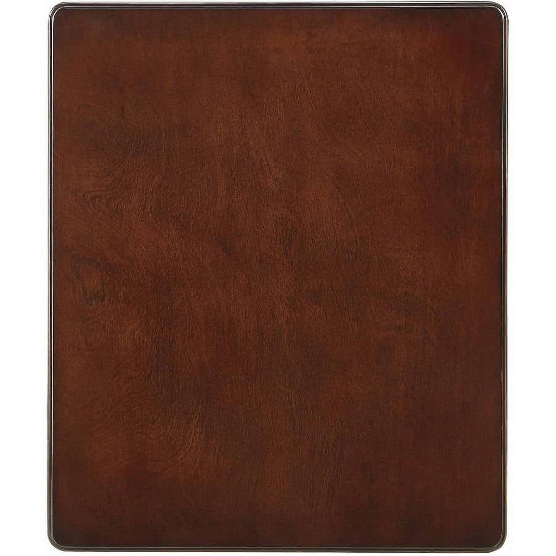 Weston Home Catalpa 24" High Wood End Table with Drawer, Espresso
