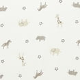 thumbnail image 5 of Carter's 100% Cotton Sateen Fitted Crib Sheet - Taupe Safari, 5 of 6