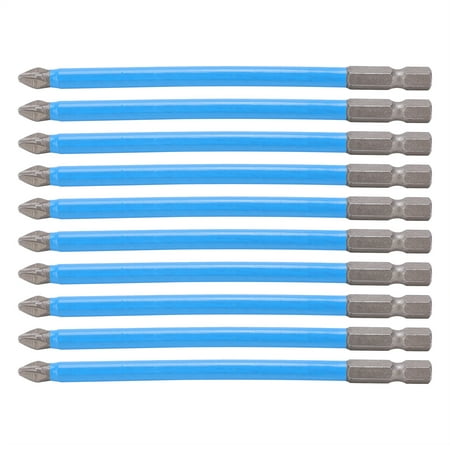 

2024 10Pcs 150mm S2 Non Slip Bit PH2 Strong Magnetic Electric Screwdriver Bit for Home