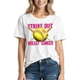 thumbnail image 2 of Drses ‌‌‌‌‌‌‌‌‌‌‌‌Women's Breast Cancer Awareness Short Sleeve Tee | Survivor Support Butterfly & Pink Ribbon T-Shirt, 2 of 3