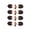 Coffee, variant on 8 Pairs Leather Toggle Closure Buttons for Coat Jacket Shawl Clothes Sewing DIY Apparel