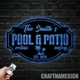thumbnail image 4 of Craftnamesign Custom Pool And Patio Metal Wall Art, Personalized Pool And Patio Name Sign, 4 of 5