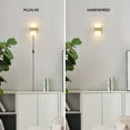 thumbnail image 4 of Elowen 1-Light 19W LED Integrated Plug-In or Hardwire Wall Sconce with Frosted Acrylic Shade, 4 of 9