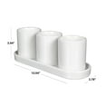 thumbnail image 3 of Mainstays White Ceramic 11in x 3.75in x 4in Herb Plant Planter, 3 of 10