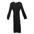 thumbnail image 1 of CO Essentials Robe Noire à Manches Longues Plissée pour Femmes - m, 1 of 2