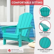 Paradise Outdoor Folding Poly Adirondack Chair