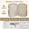 thumbnail image 6 of TSOVTHRID Hippie Daisy Floral Print Bible Carrying Case for Women Men, Bible Cover with Pockets and Zipper, Practical Quilted Bibles Cases for Christian Gift, 6 of 7