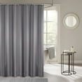 thumbnail image 2 of Pompotops Gray Shower Curtain, Design And Polyester, Quick-Drying, Weighted Hem, Short Shower Curtains Set For Bathroom, Durable And Washable, 2 of 8