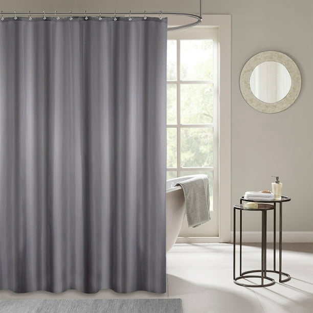 Cortina de Ducha, Diseño y Poliéster, Secado Rápido, Dobladillo con Peso, Juego de Cortinas de Ducha Cortas para Baño, Lavable