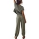 thumbnail image 3 of Lucakuins - Conjunto de pantalones para mujer, camiseta de manga corta con cuello redondo y pantalones largos, atuendo de verano Lucakuins  moda, 3 of 4