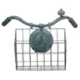 thumbnail image 2 of Design Toscano FU82174 Weather Worn Vintage Bicycle Basket Wall Planter Magazine Rack Sculpture, Blue, 2 of 2