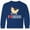 Royal Bue, variant on Inktastic Chickens Cute Farm Animal Long Sleeve Youth T-Shirt