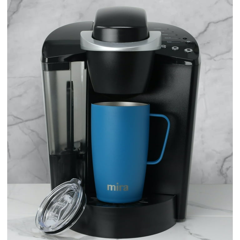 MIRA 18oz Coffee Mug with Handle & Lid, Stainless Steel Vacuum Insulated  Tumbler, Iris 