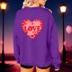 thumbnail image 4 of TaTaai Women's Oversized Crew Neck LOVE Print Long-Sleeve Sweatshirt, Valentine's Day Thanksgiving Gift, Casual Fall Winter Spring Top Gift, 4 of 8