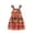 w-Orange6225, variant on Hifoo African Bohemian Style Summer Girl Dress With Flowing Sleeves Elastic Waistband Casual Children Comfortable Loose Soft Kids Christmas Solid Color O-Neck Dresses