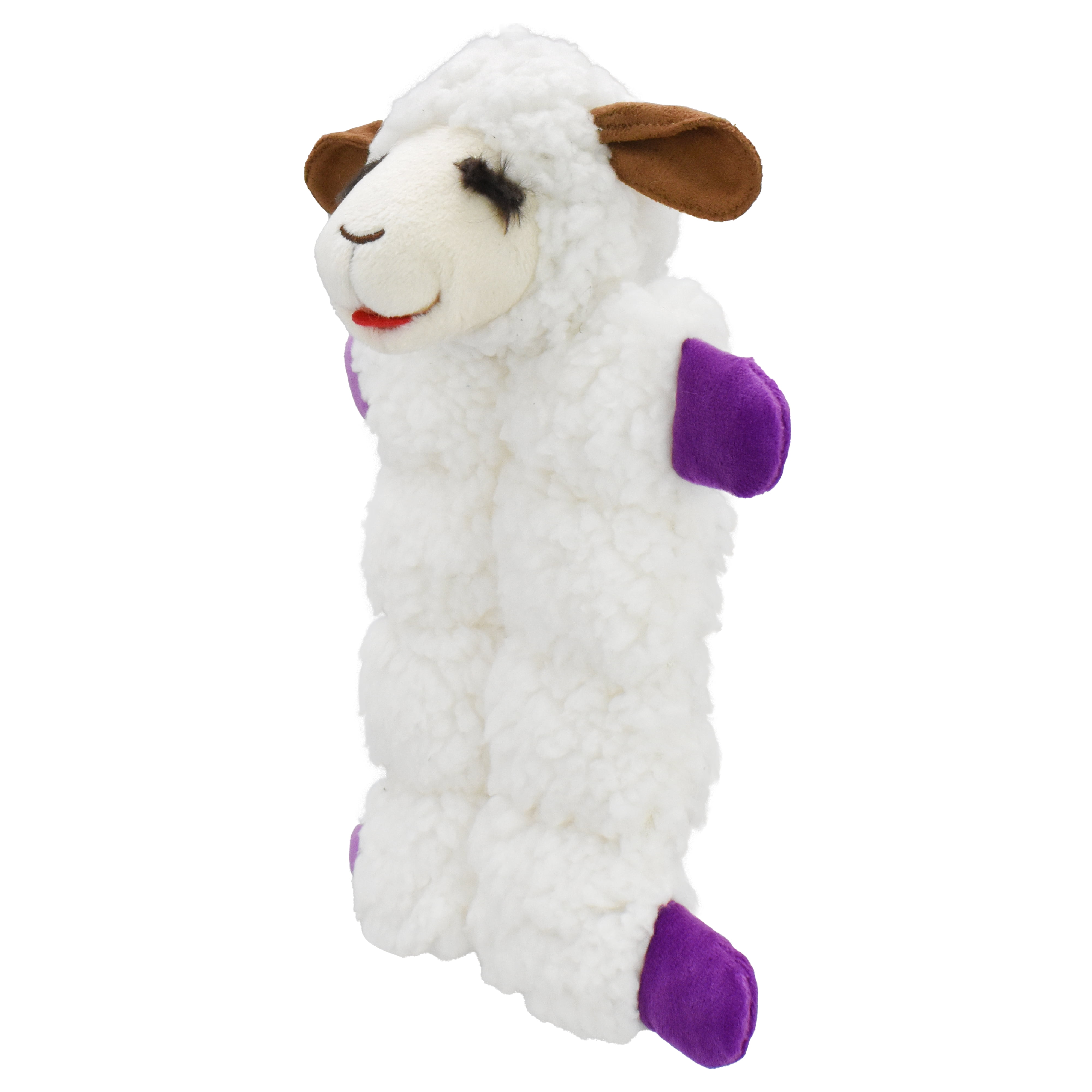 Multipet Plush Lamb Chop Squeaker Mat Dog Toy, 9 Squeakers