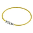 thumbnail image 5 of Uxcell 150mm Length PVC Coated Stainless Steel Keyring Loop Cable Yellow 8 Count, 5 of 6