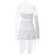 thumbnail image 4 of Vestido ajustado con cuello recto, vestido de una sola manga con vestido ajustado Vestido de una sola manga Rendimiento impulsado, 4 of 9