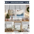 thumbnail image 6 of Merry Christmas Winter Snow Seamless Valances for Windows,Kitchen Valance Rod Pocket Short Curtain,White Snowflakes on Gray Valance Curtain Window Valances for Bedroom 42x12in, 6 of 7