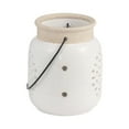 thumbnail image 3 of Sagebrook Home Artisan Lantern, Elegant Ceramic Flower Cut Out Design, Home Accent, 3 of 8
