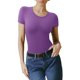 thumbnail image 1 of Body REORIA morado con doble forro básico de manga corta para mujer, 1 of 5